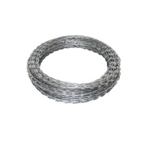 Security Fence Razor Wire Sharped Concertina Rolls Coil Border Spiral Cross barbed type straight strand barbs